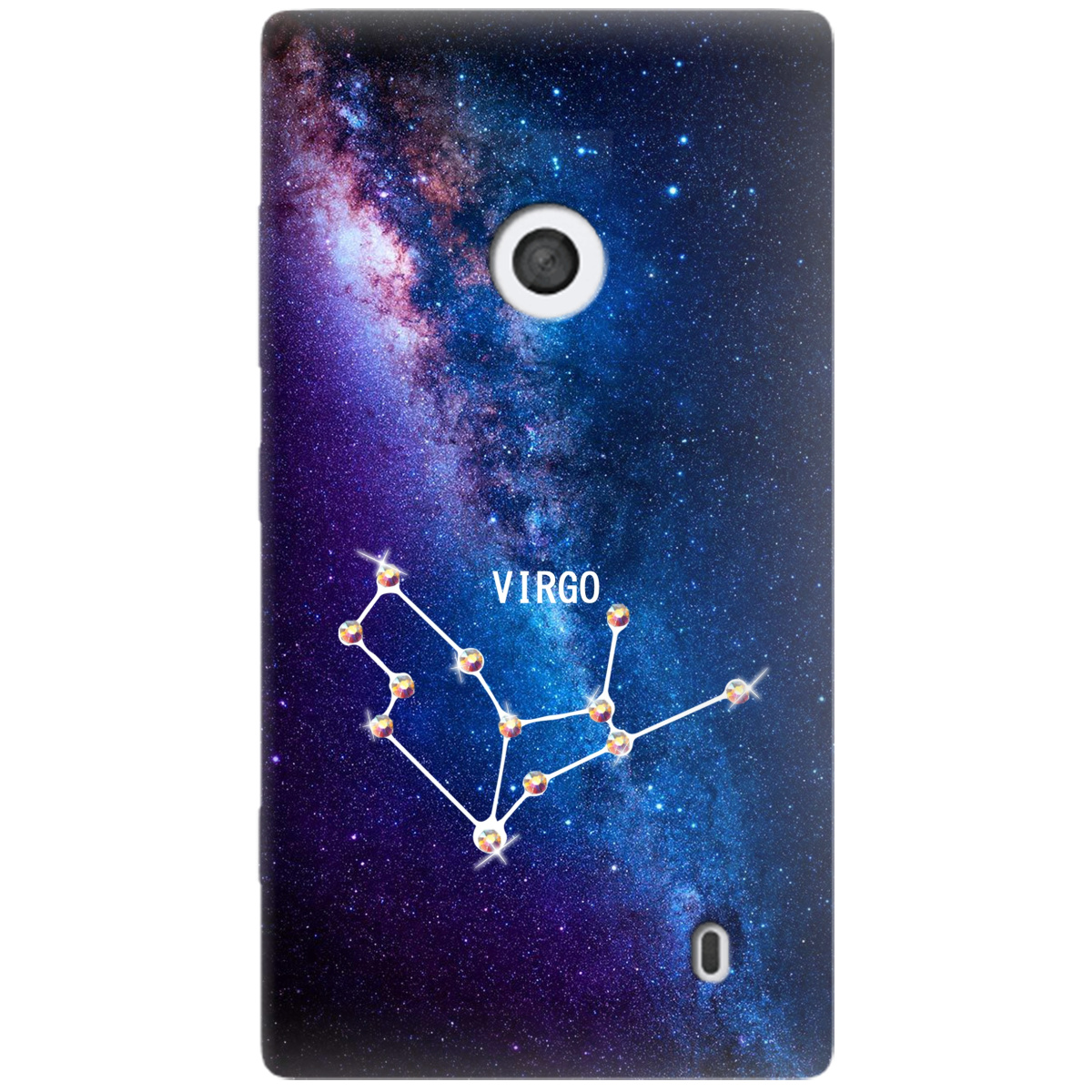 Чехол для Nokia Lumia 520 Virgo (Дева) со стразами - фото 1