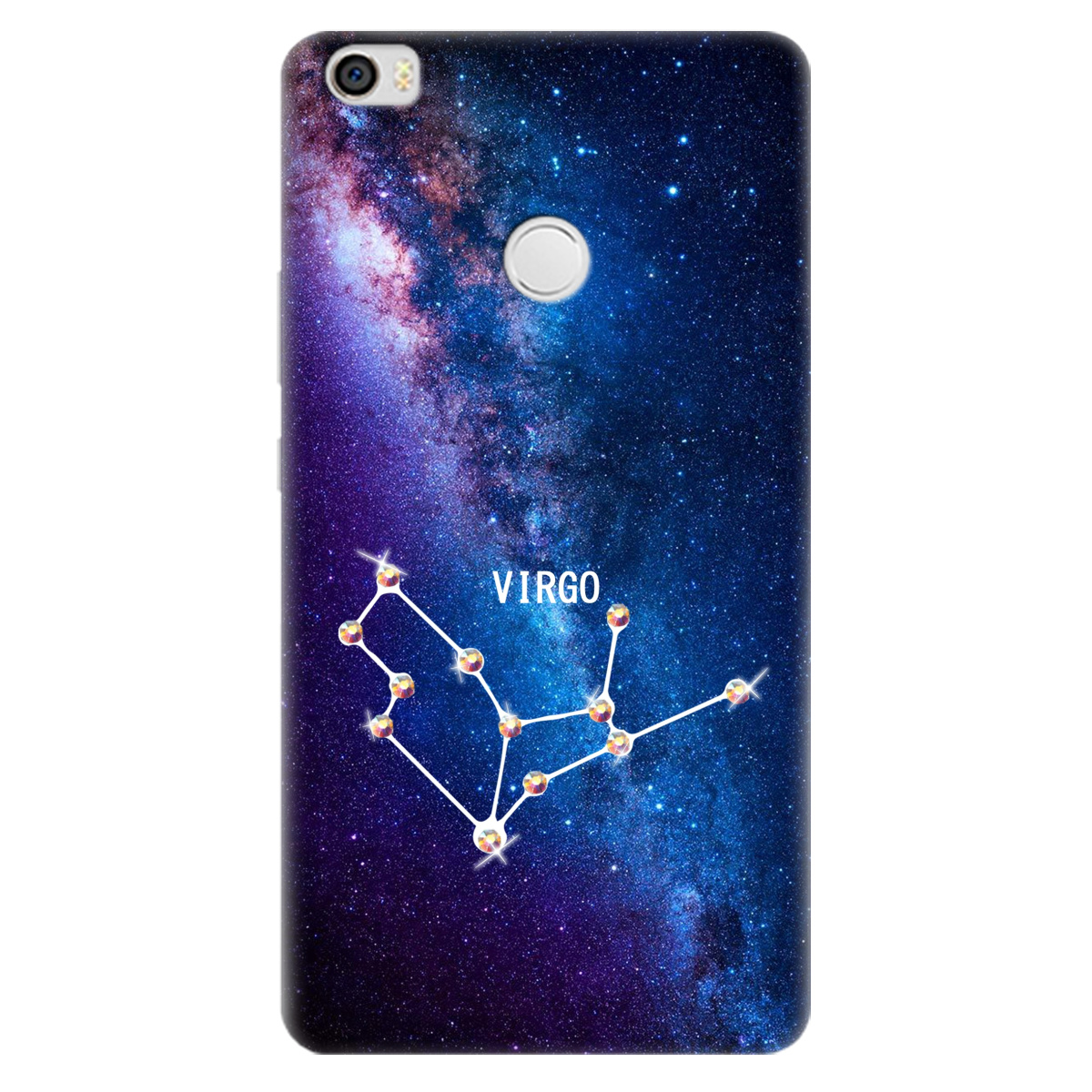 Чехол для Xiaomi Mi Max Virgo (Дева) со стразами - фото 1