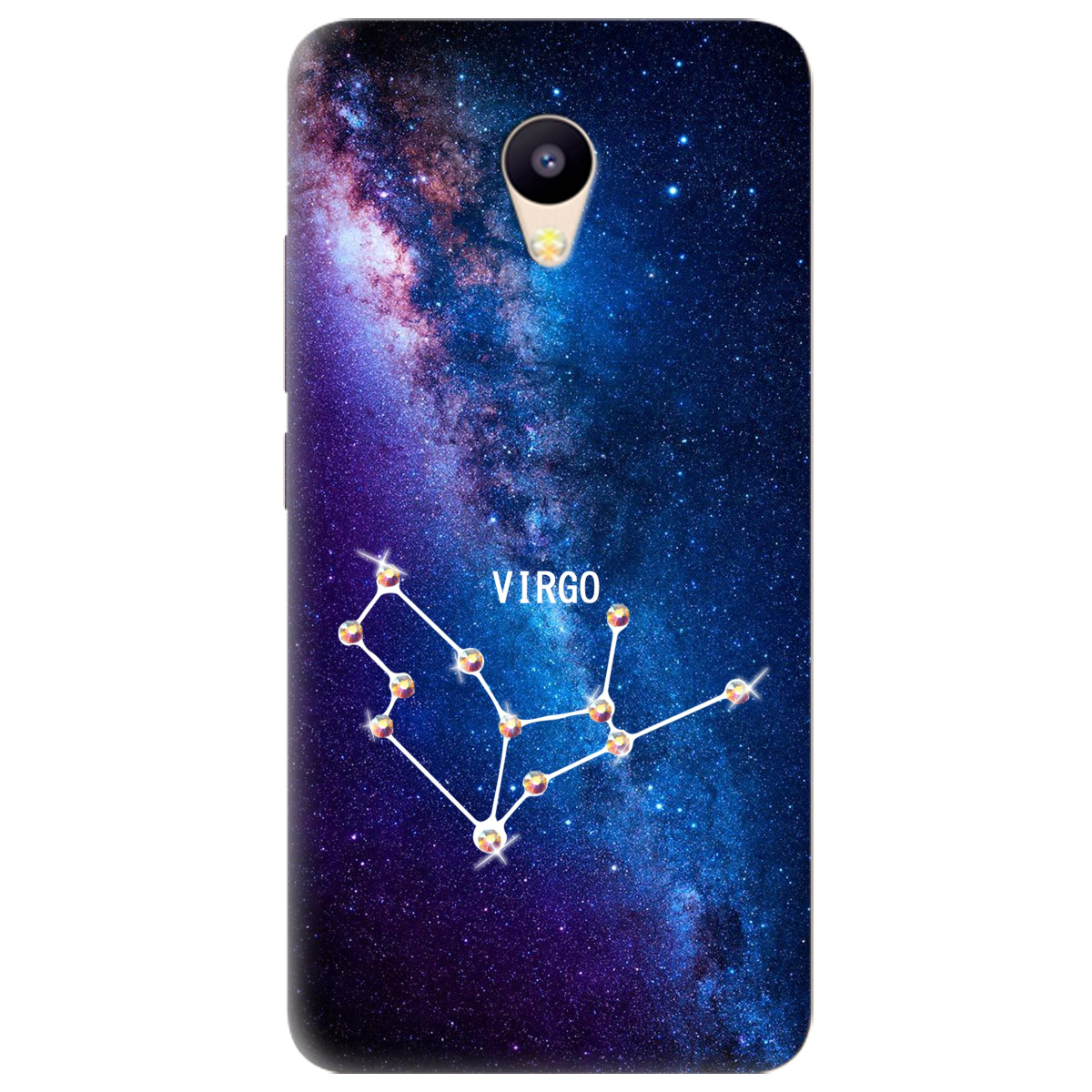 Чехол для Meizu M5C Virgo (Дева) со стразами - фото 1