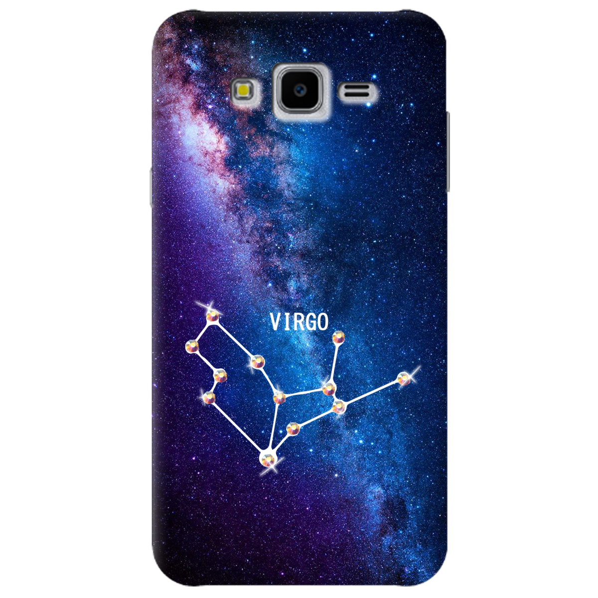 Чехол для Samsung Galaxy J7 Neo J701F / DS Virgo (Дева) со стразами - фото 1