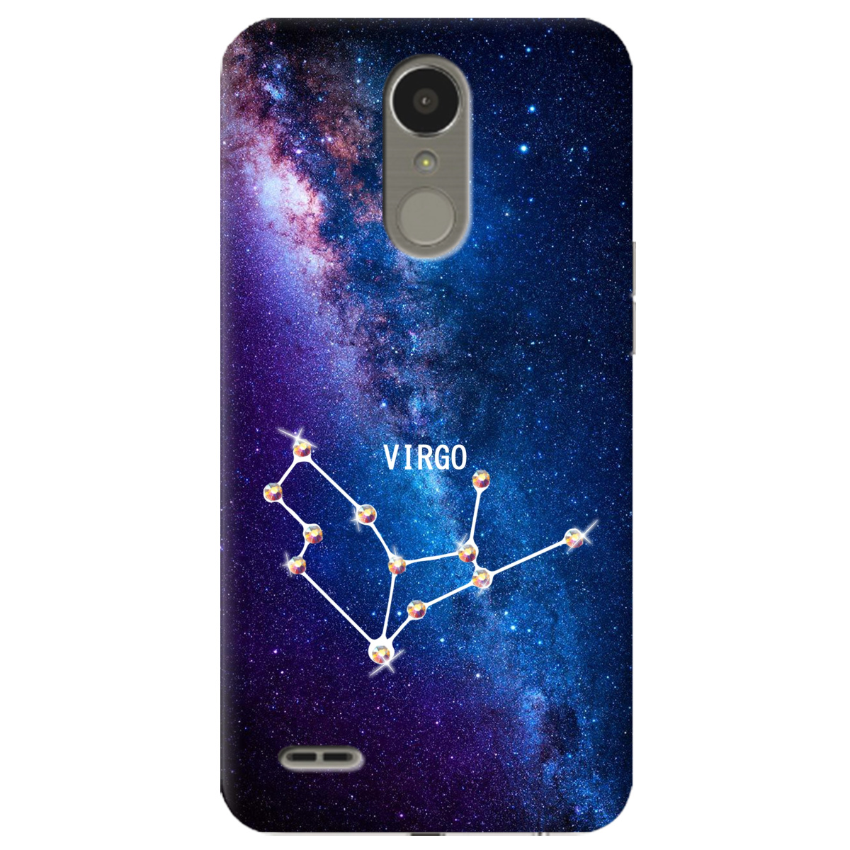 Чехол для LG K10 2017 Virgo (Дева) со стразами - фото 1