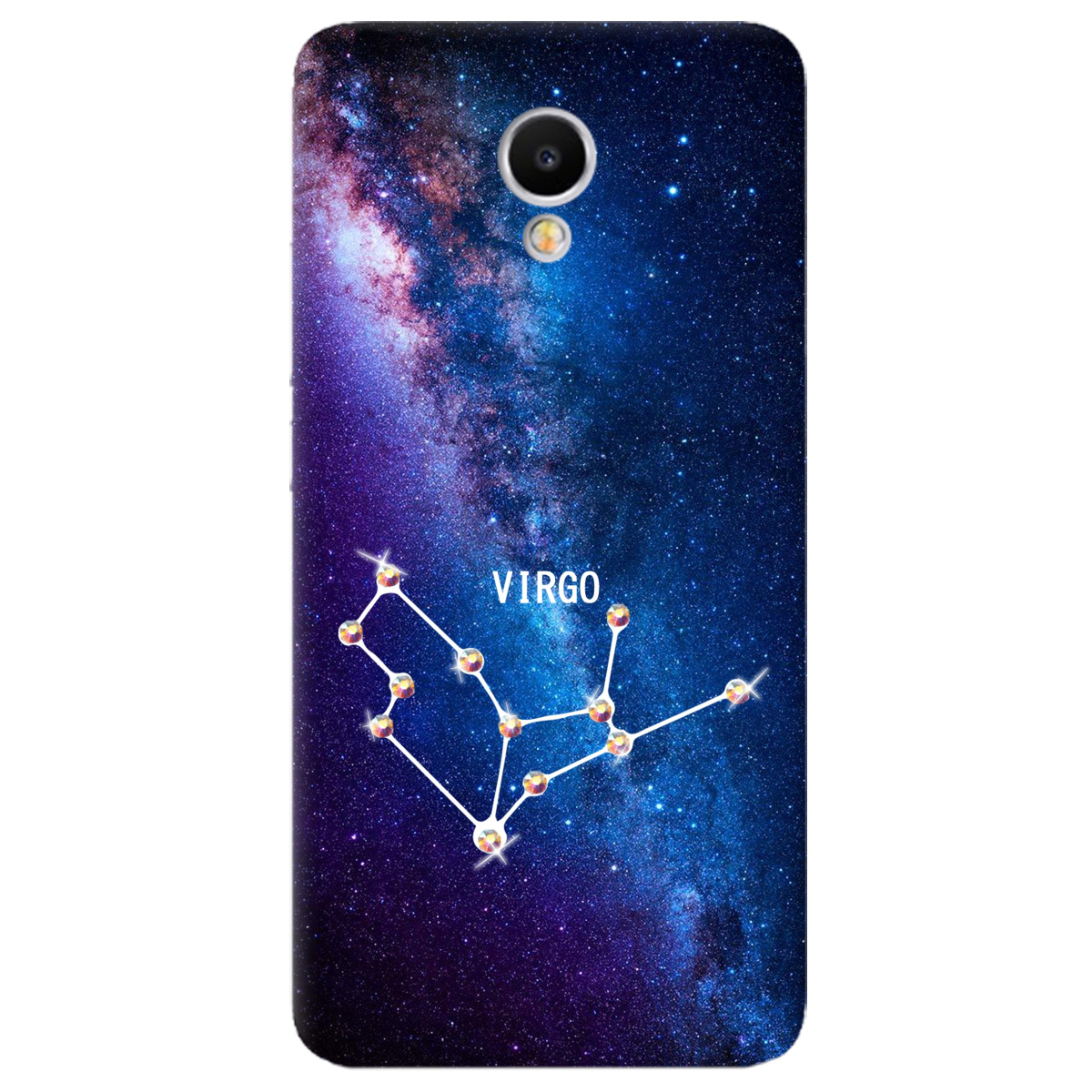 Чехол для Meizu 15 Lite Virgo (Дева) со стразами - фото 1