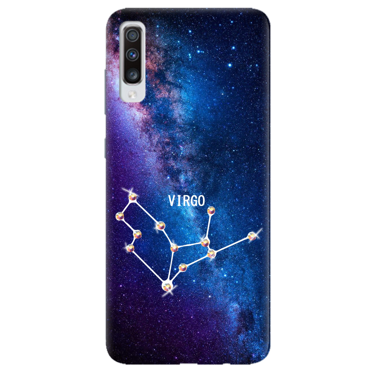 Чохол для Samsung Galaxy A70 Virgo (Діва) зі стразами - фото 1