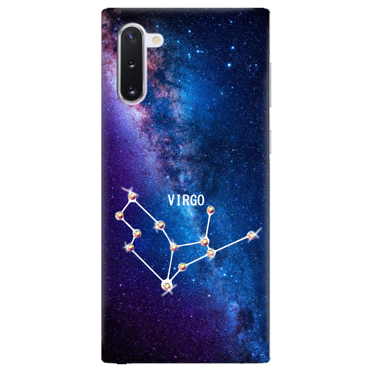 Чехол для Samsung Galaxy Note 10 Virgo (Дева) со стразами - фото 1