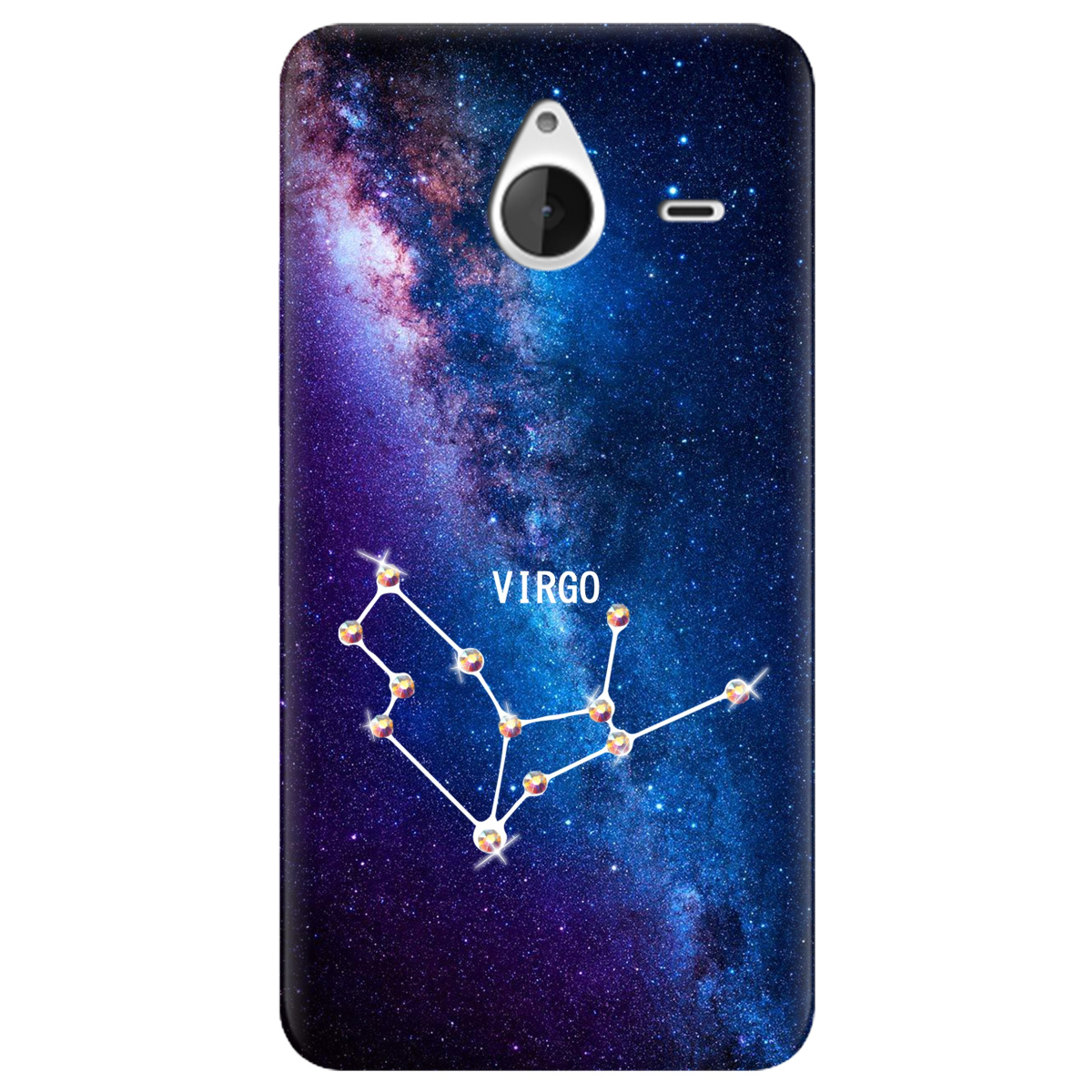 Чехол для Nokia Lumia 640 XL Virgo (Дева) со стразами - фото 1