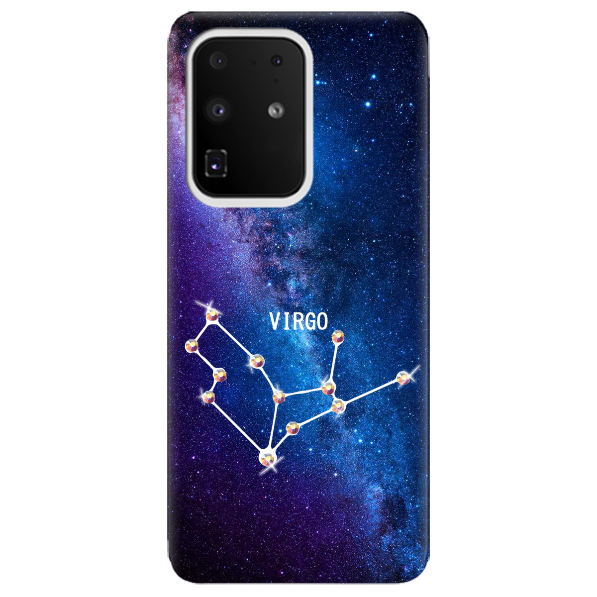 Чехол для Samsung Galaxy S11 Plus Virgo (Дева) со стразами - фото 1