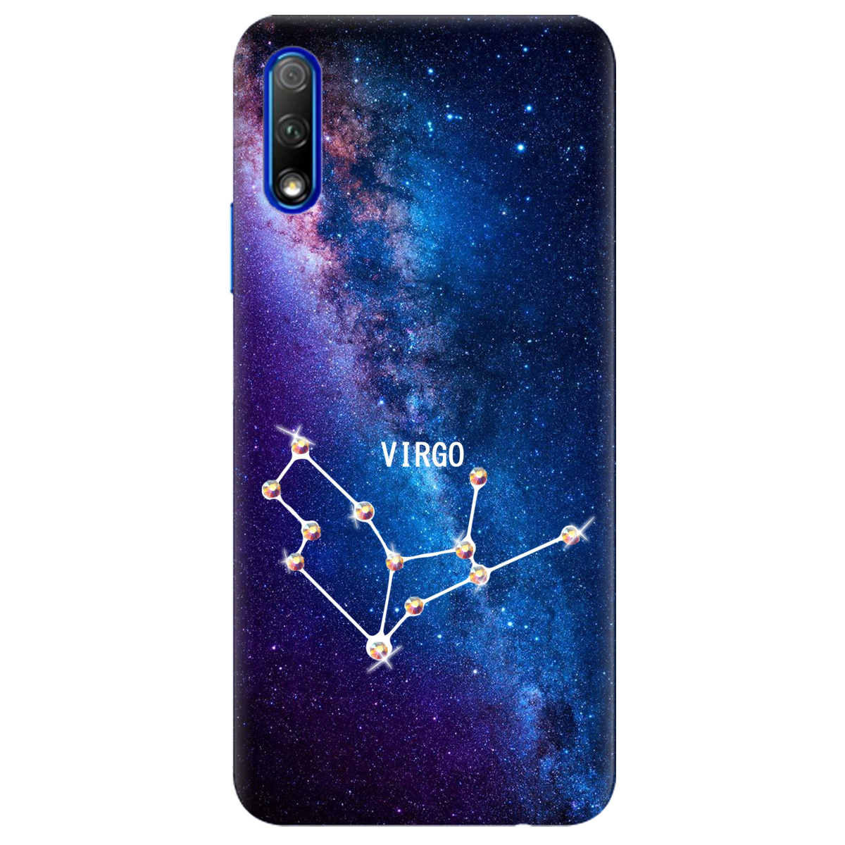 Чехол для Huawei Honor 9X Pro Virgo (Дева) со стразами - фото 1