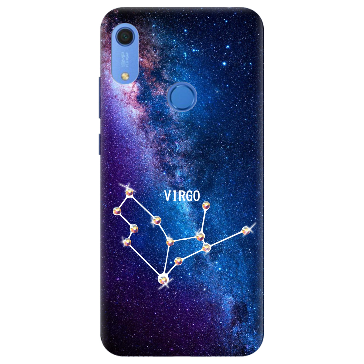 Чехол для Huawei Y6s Virgo (Дева) со стразами - фото 1