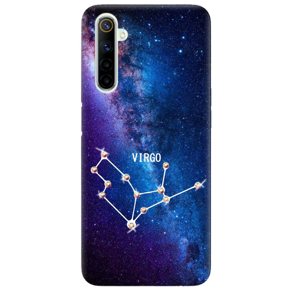 Чехол для Realme 6 Virgo (Дева) со стразами - фото 1