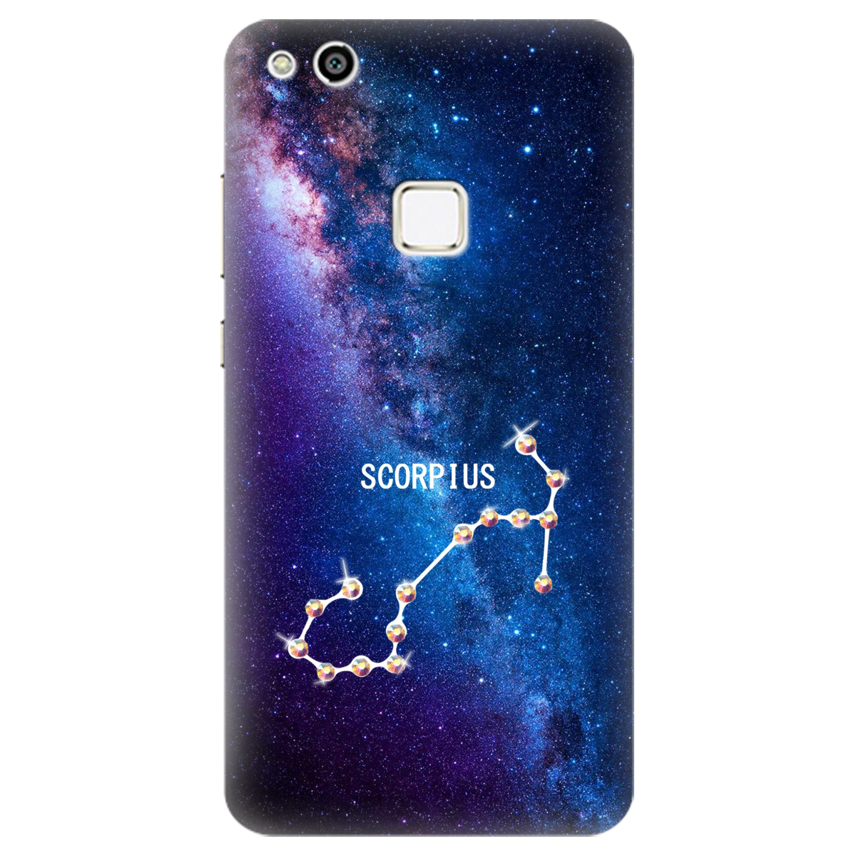 Чехол для Huawei P10 Lite Scorpius (Скорпион) со стразами - фото 1
