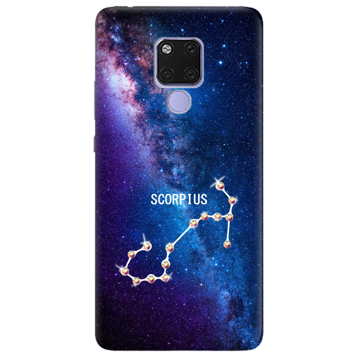 Чехол для Huawei Mate 20 Scorpius (Скорпион) со стразами - фото 1
