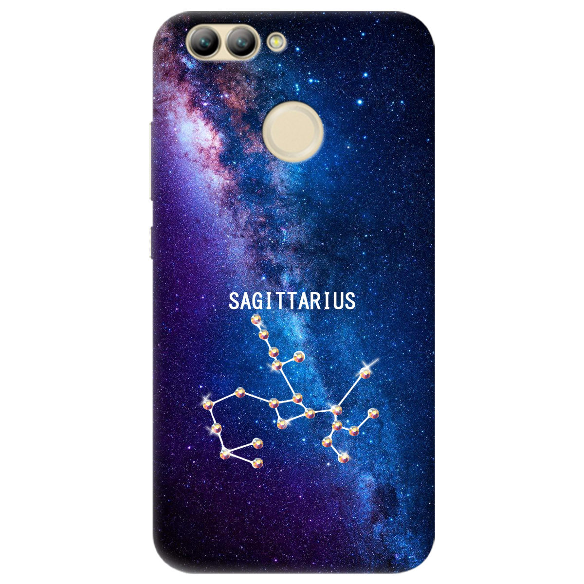 Чохол для Huawei Nova 2 Sagittarius (Стрілець) зі стразами - фото 1