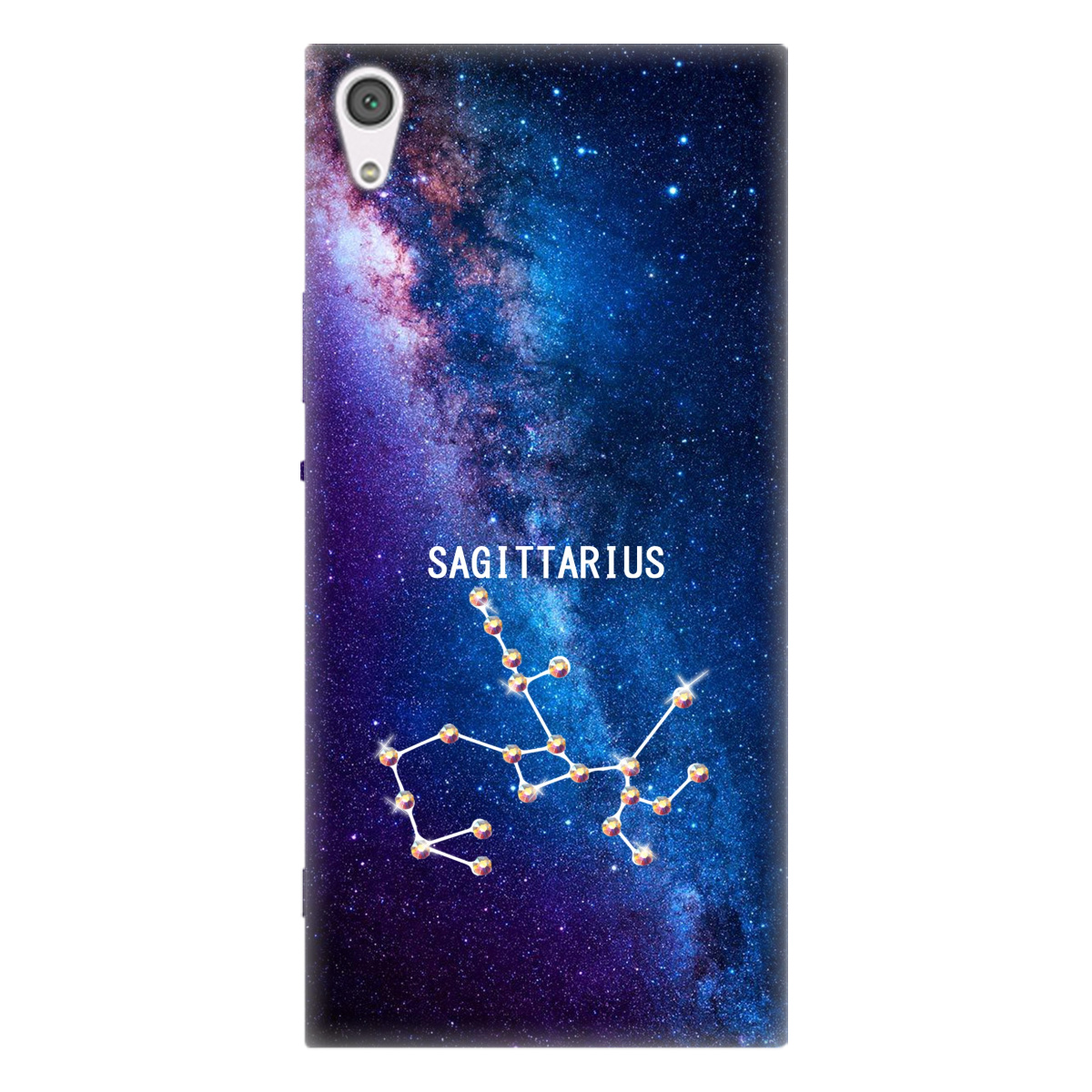 Чехол для SONY Xperia XA1 Ultra Sagittarius (Стрелец) со стразами - фото 1