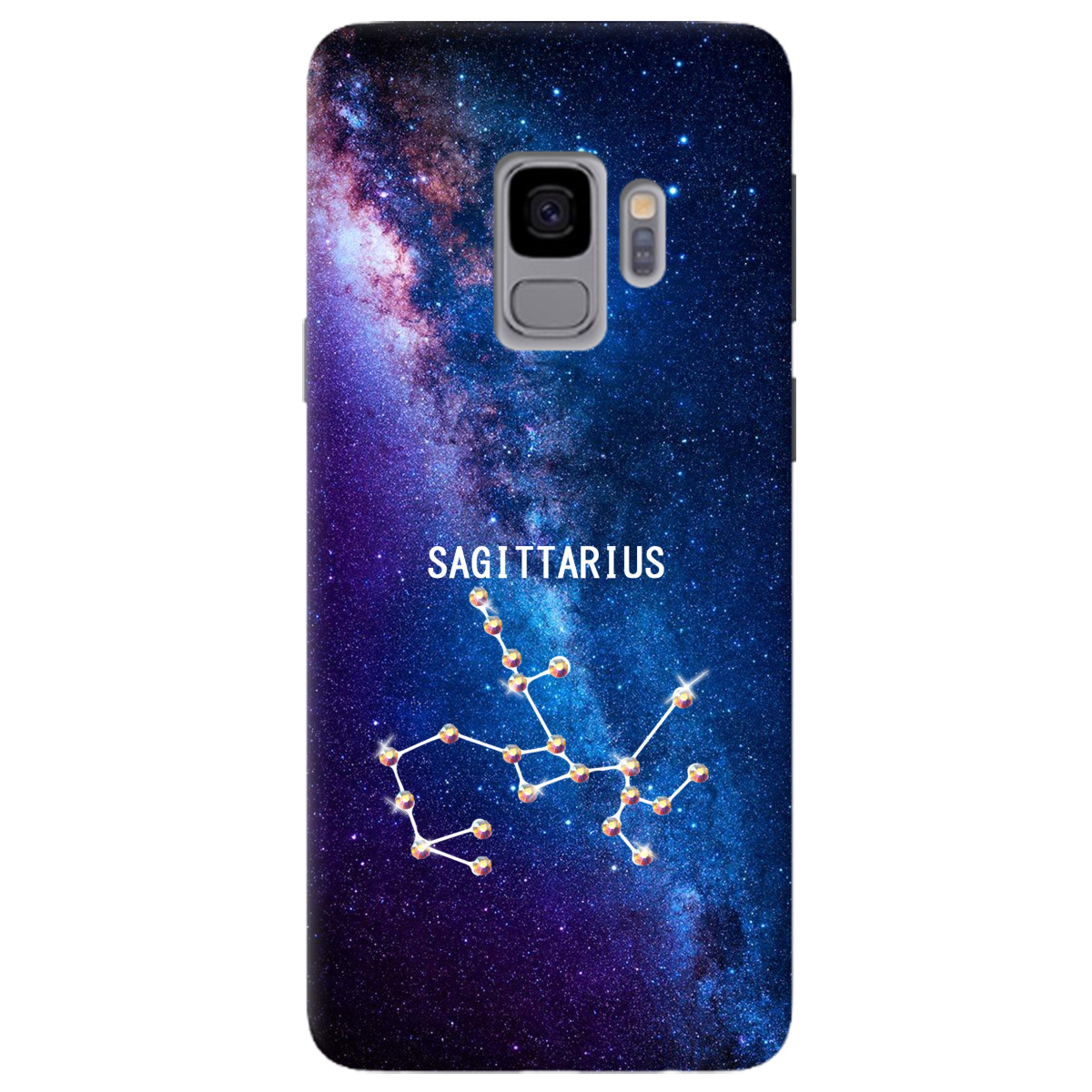 Чехол для Samsung Galaxy S9 Sagittarius (Стрелец) со стразами - фото 1