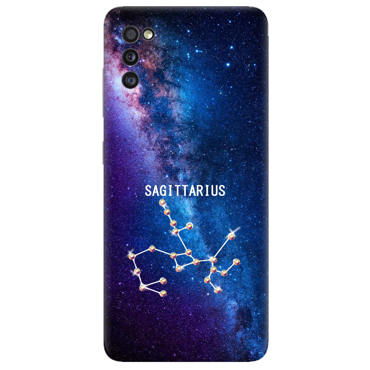 Чехол для Samsung Galaxy A41 Sagittarius (Стрелец) со стразами - фото 1