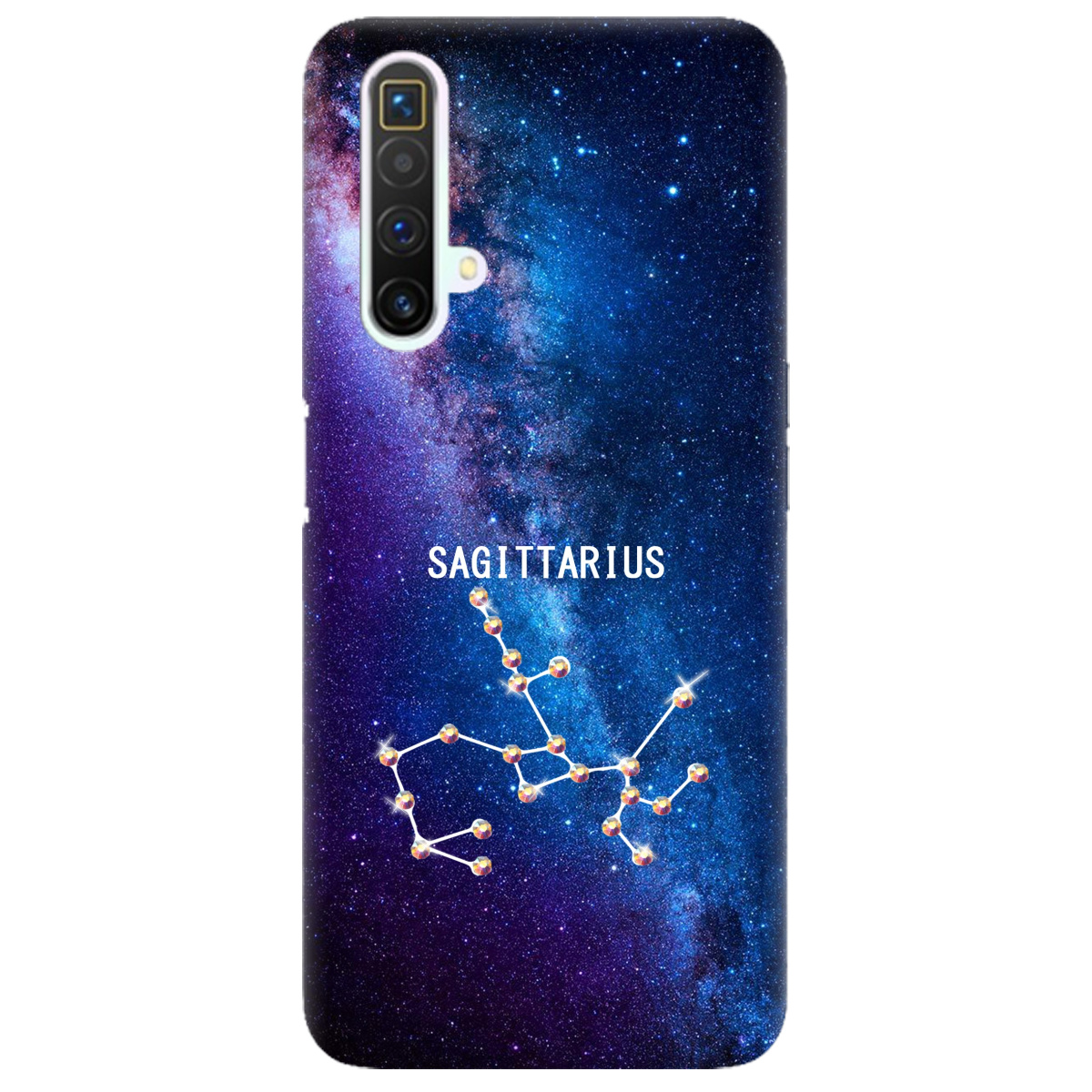 Чехол для Realme X3 SuperZoom Sagittarius (Стрелец) со стразами - фото 1