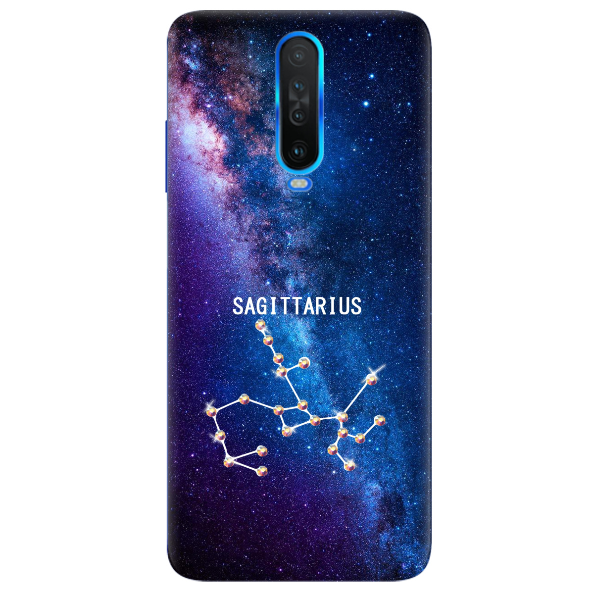 Чохол для Xiaomi Poco X2 Sagittarius (Стрілець) зі стразами - фото 1