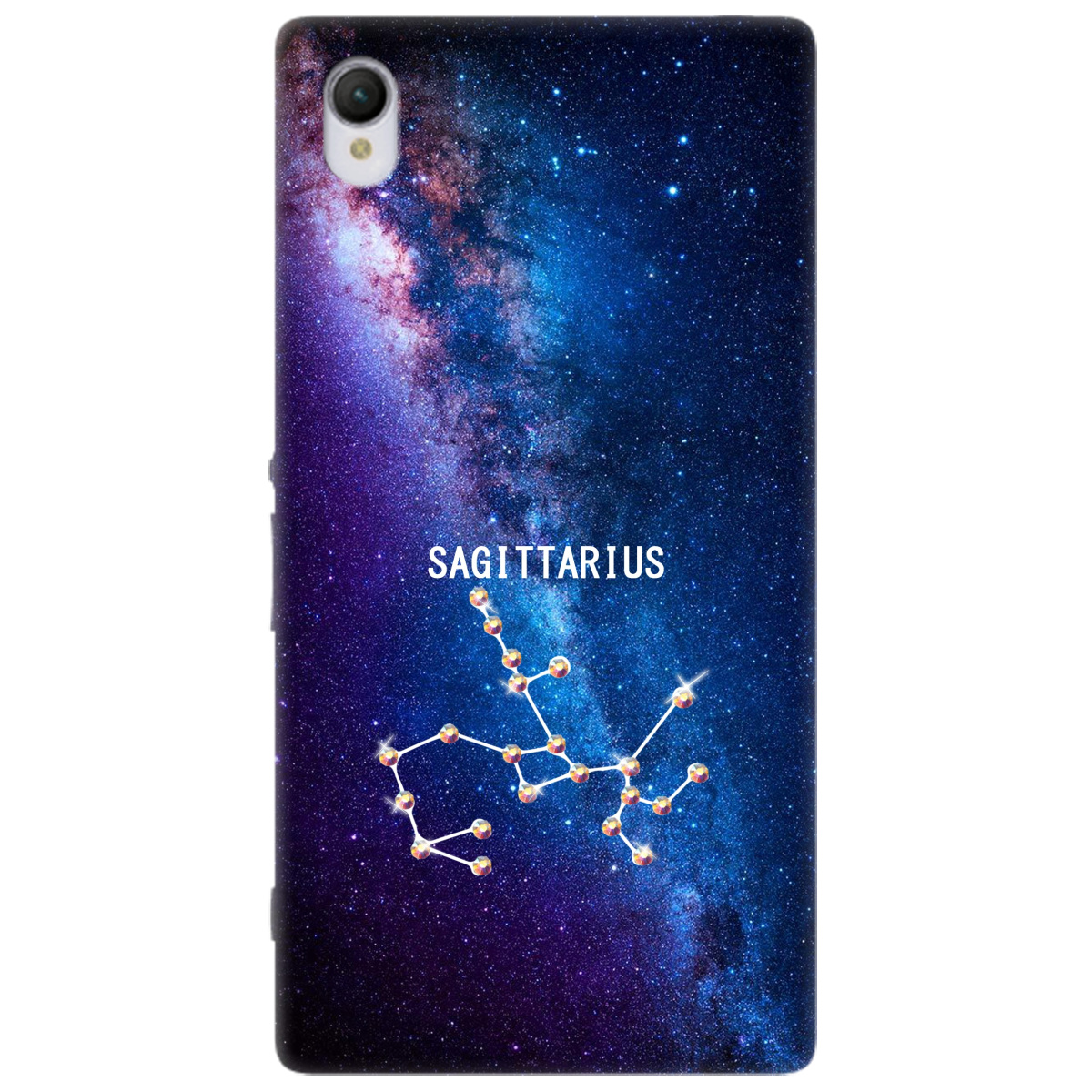 Чехол для SONY Xperia  Z1 Sagittarius (Стрелец) со стразами - фото 1