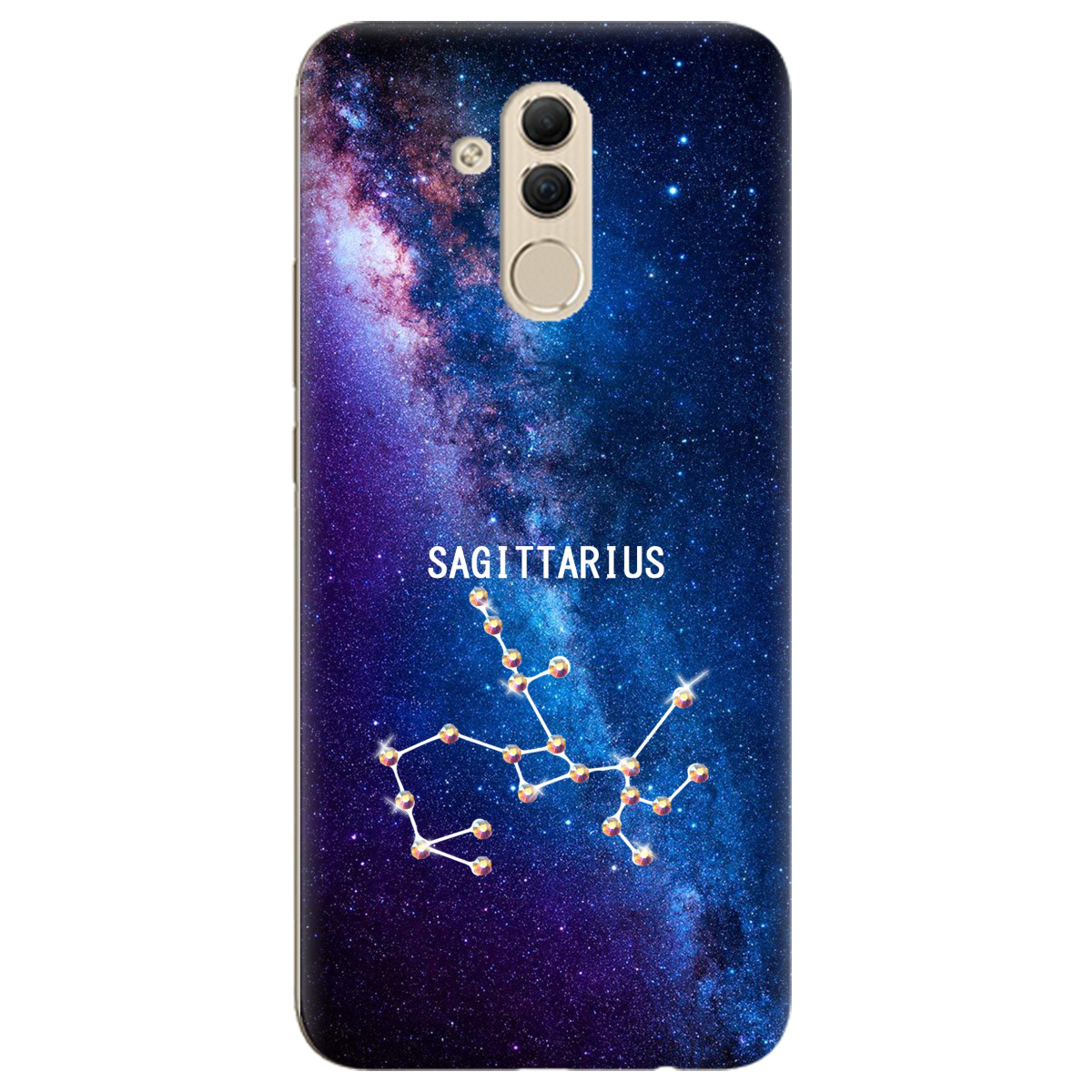 Чохол для Huawei Mate 20 Lite Sagittarius (Стрілець) зі стразами - фото 1