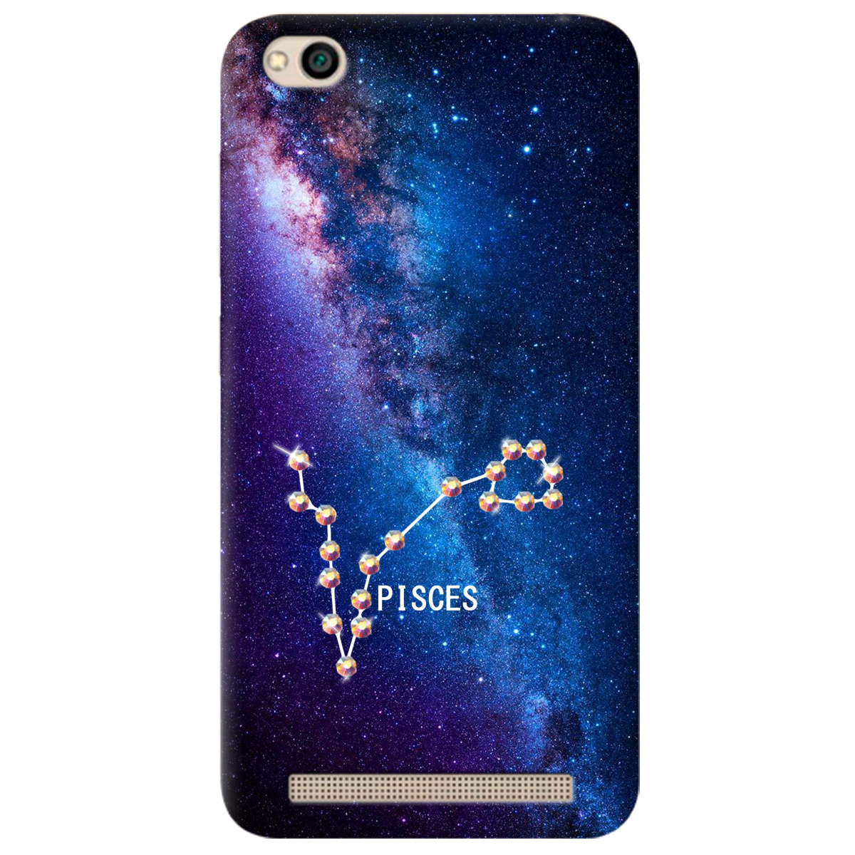 Чохол для Xiaomi Redmi 5A Pisces (Риби) зі стразами - фото 1