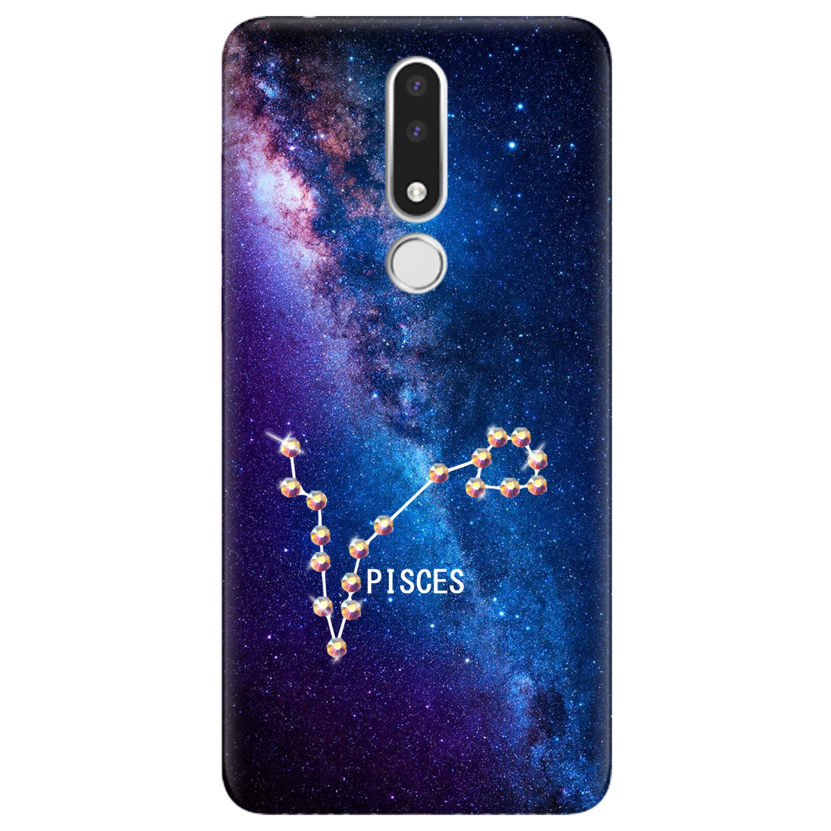 Чохол для Nokia 3.1 Plus Pisces (Риби) зі стразами - фото 1