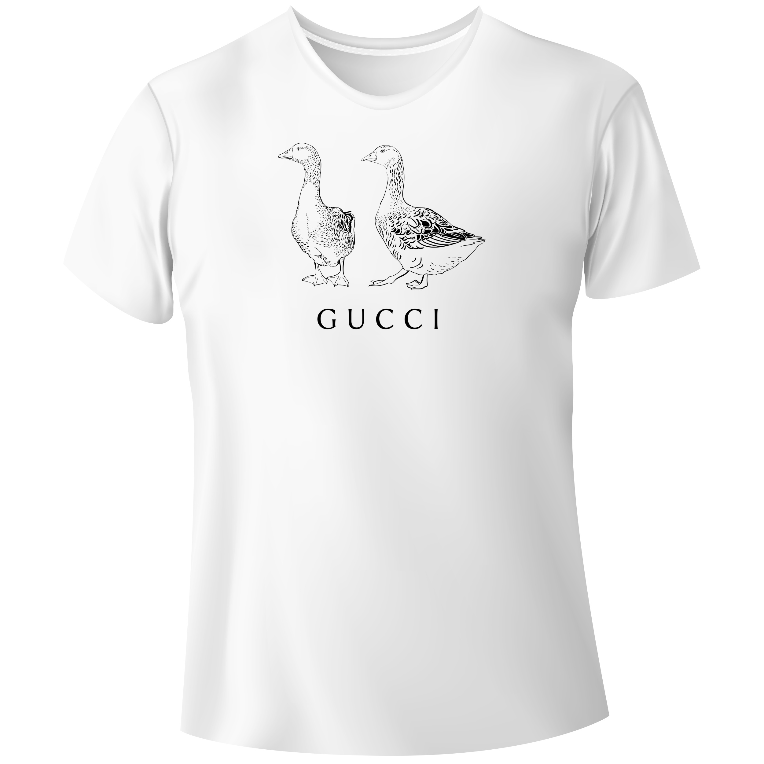 Футболка мужская белая модал "Gucci" XL - фото 1