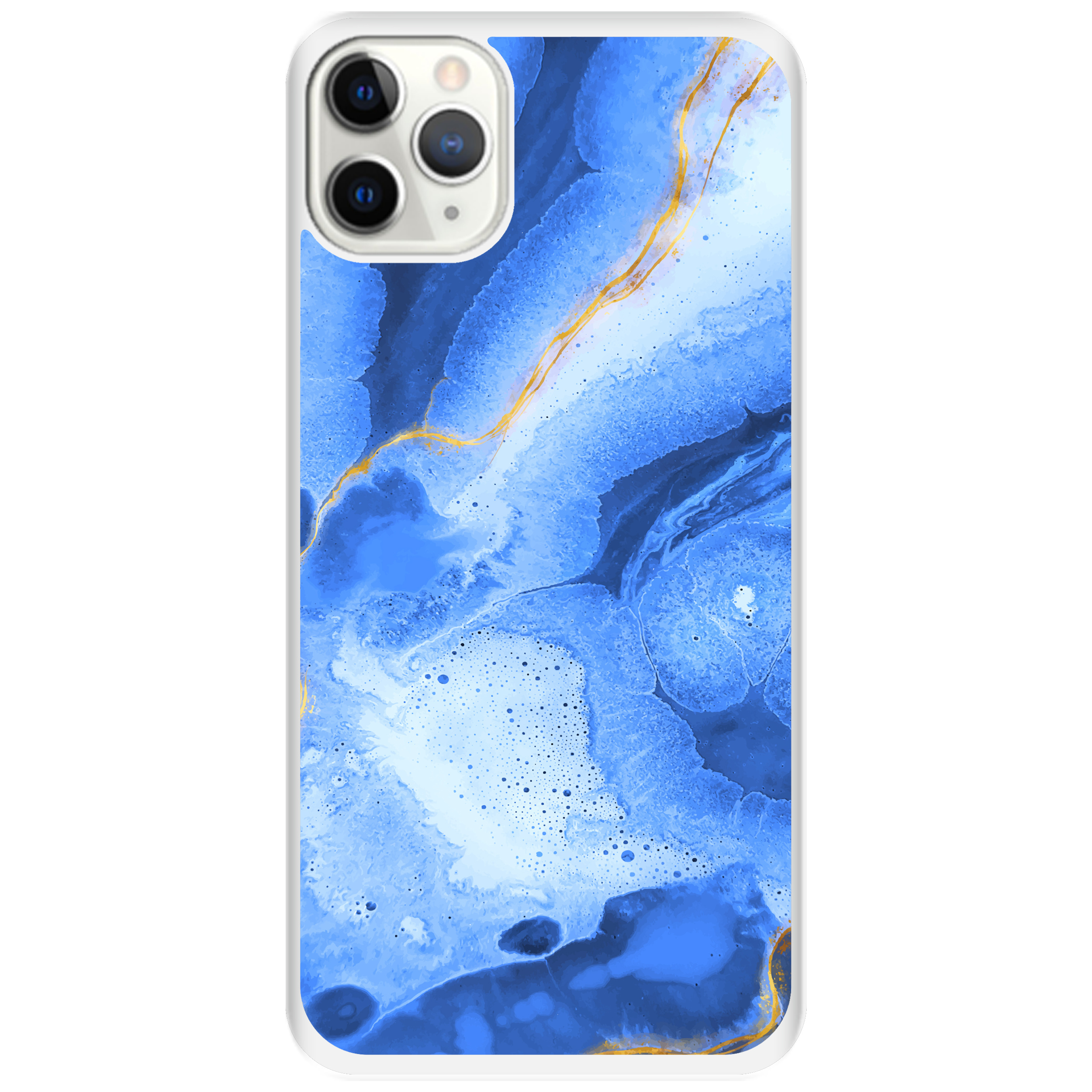 Чохол для Apple iPhone 11 Pro 2D пластиковий з білими силіконовими бортиками Ocean - фото 1