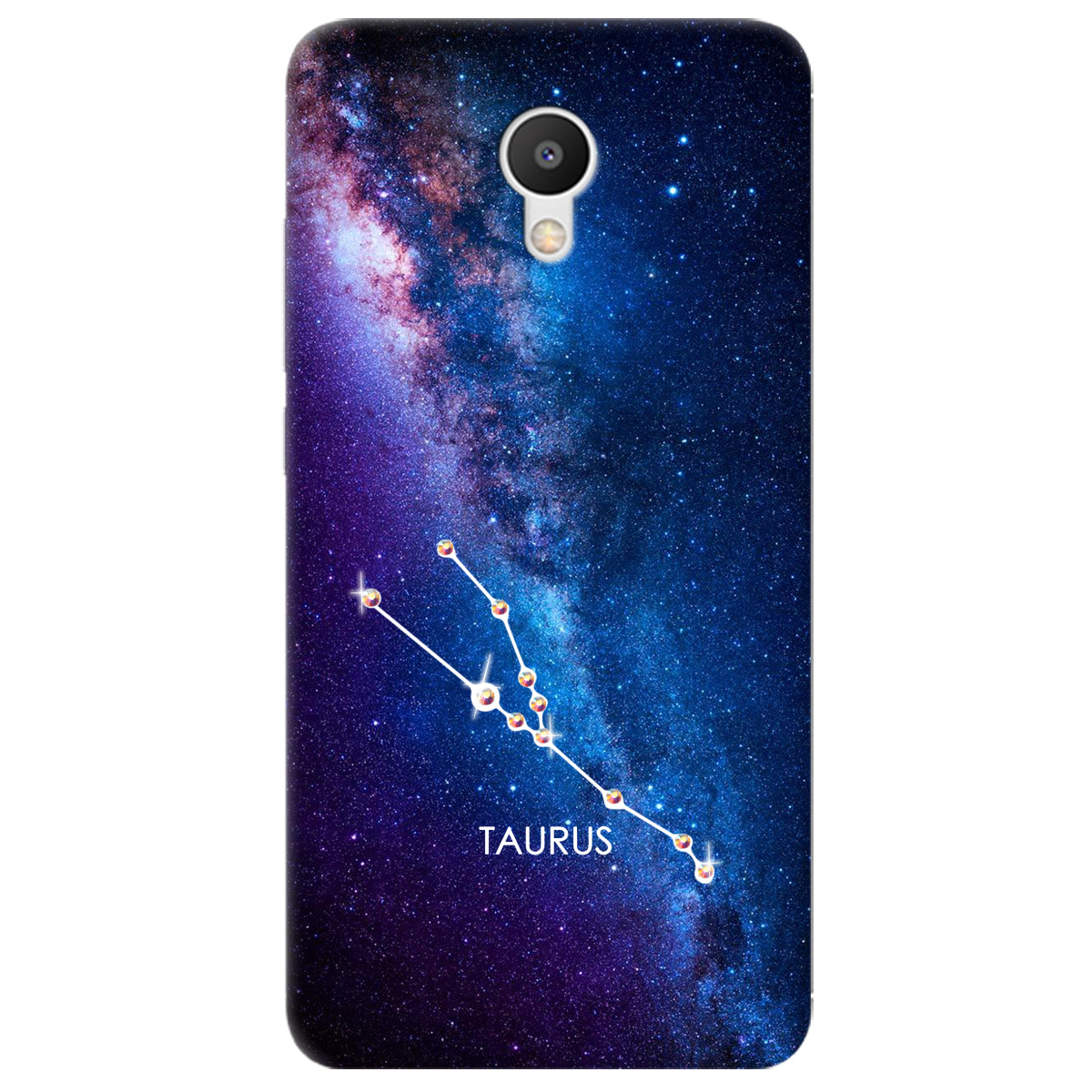 Чехол для Meizu M6 Taurus (Телец) со стразами - фото 1