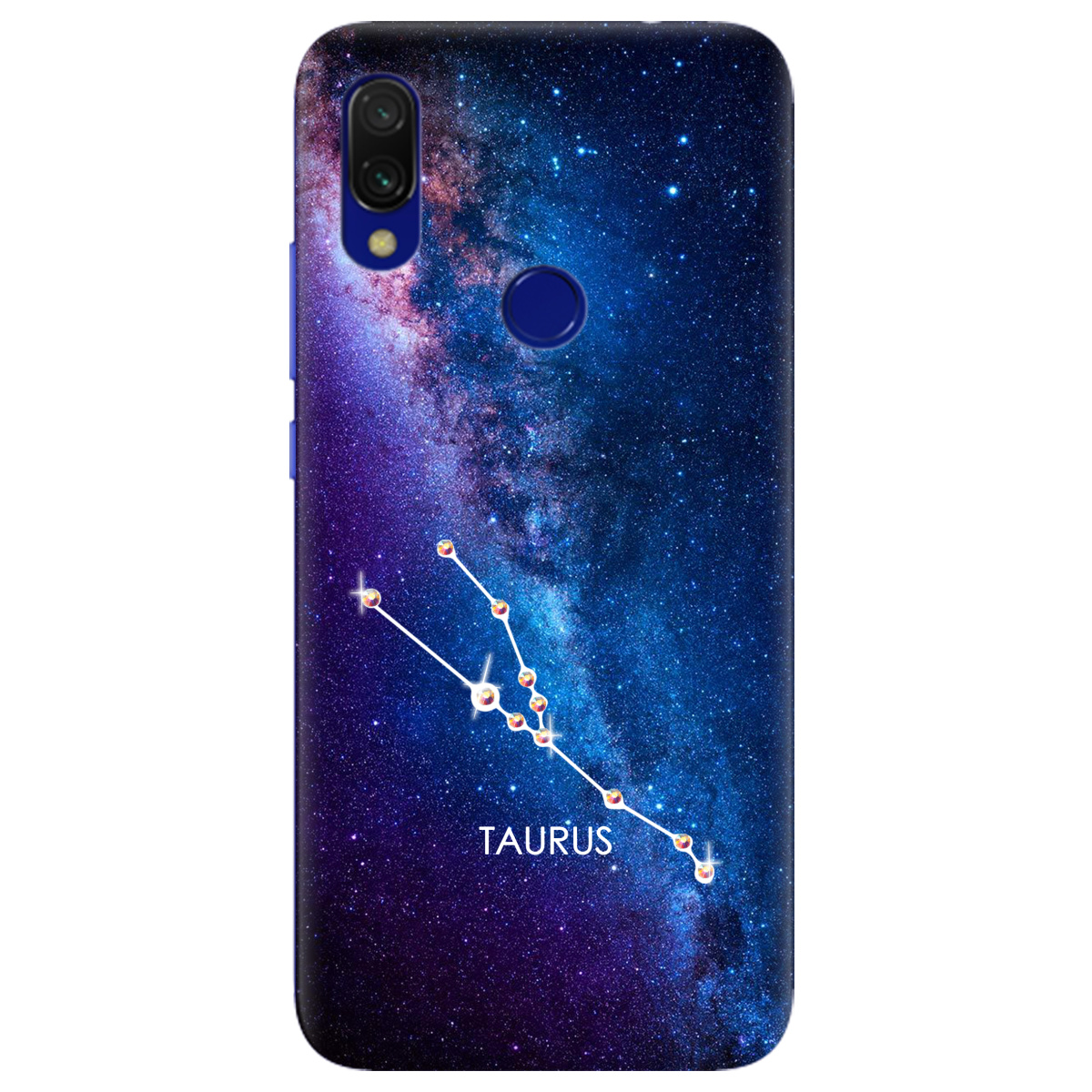 Чохол для Xiaomi Redmi 7 Taurus (Телець) зі стразами - фото 1