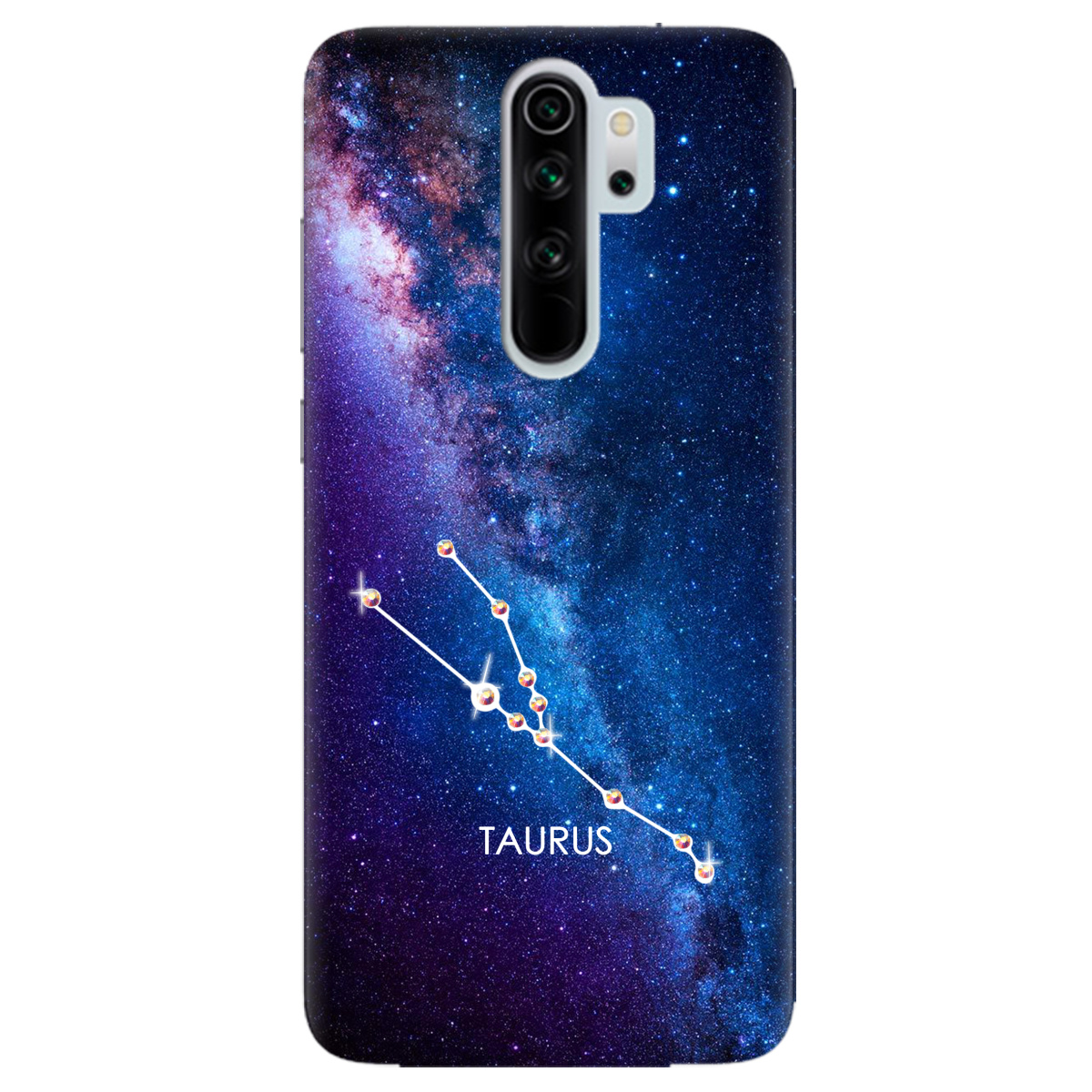 Чехол для Xiaomi Redmi Note 8 Pro Taurus (Телец) со стразами - фото 1