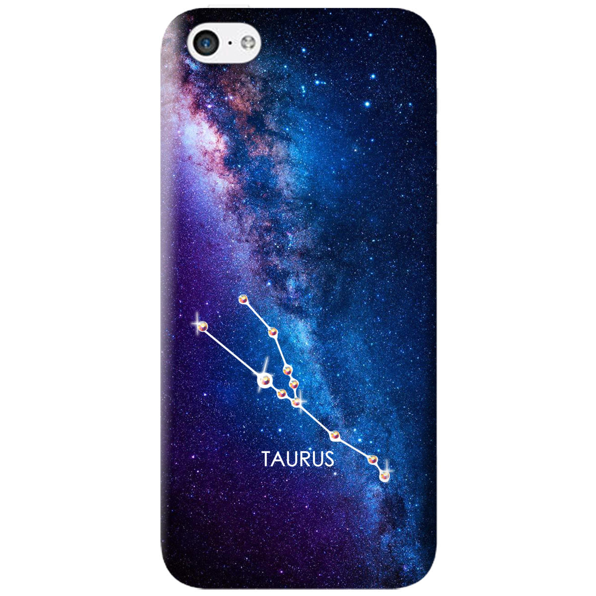 Чохол для Apple iPhone 5C Taurus (Телець) зі стразами - фото 1