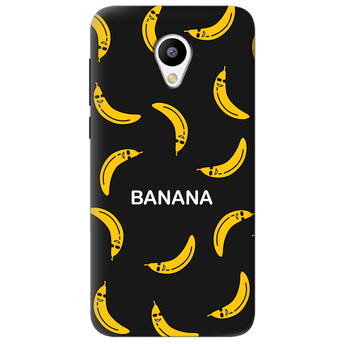 Чохол для Meizu M3/M3s чорний матовий soft touch Bananas - фото 1