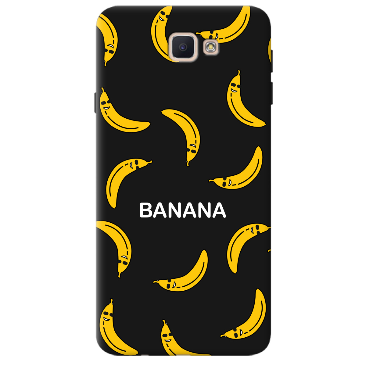 Чохол для Samsung Galaxy J7 Prime чорний матовий soft touch Bananas - фото 1