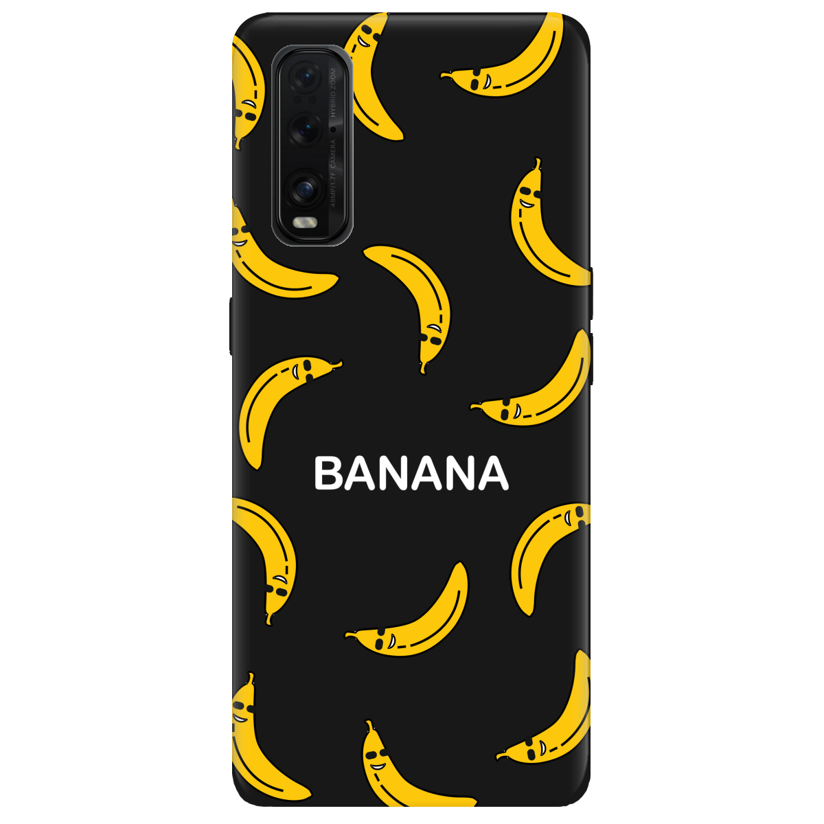 Чехол для Oppo Find X2 черный матовый soft touch Bananas - фото 1