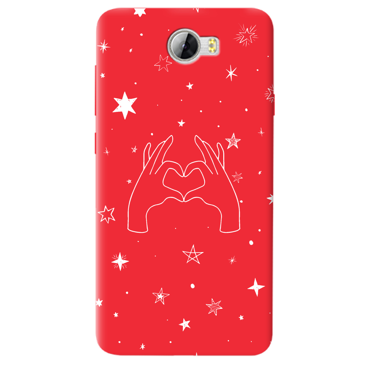 Чехол для Huawei Y5 II ярко-красный матовый soft touch Create - фото 1