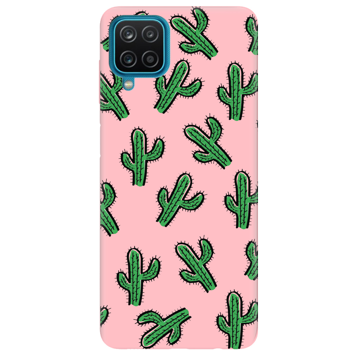 Чехол для Samsung Galaxy F12 нежно-розовый матовый soft touch Mexico - фото 1