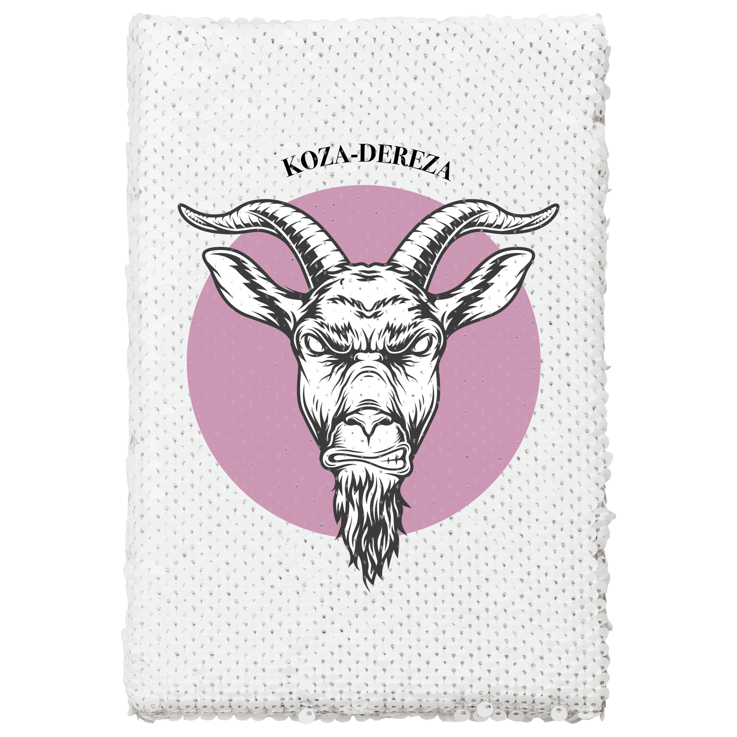 Блокнот с паетками А5 золотистый "Koza Dereza" - фото 1