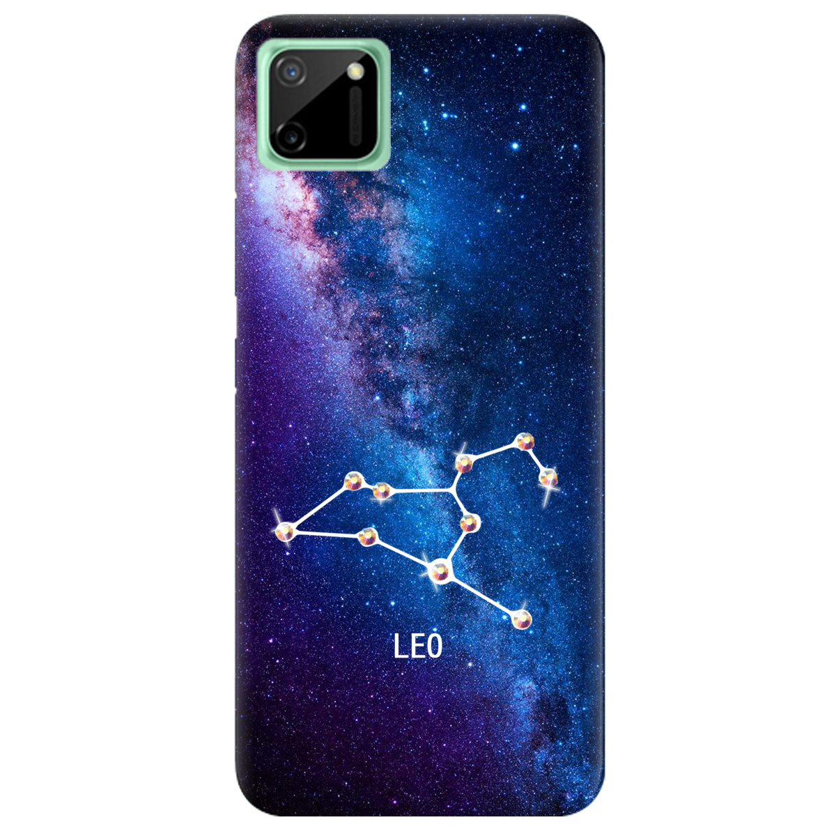 Чохол для Realme С11 Leo (Лев) зі стразами - фото 1