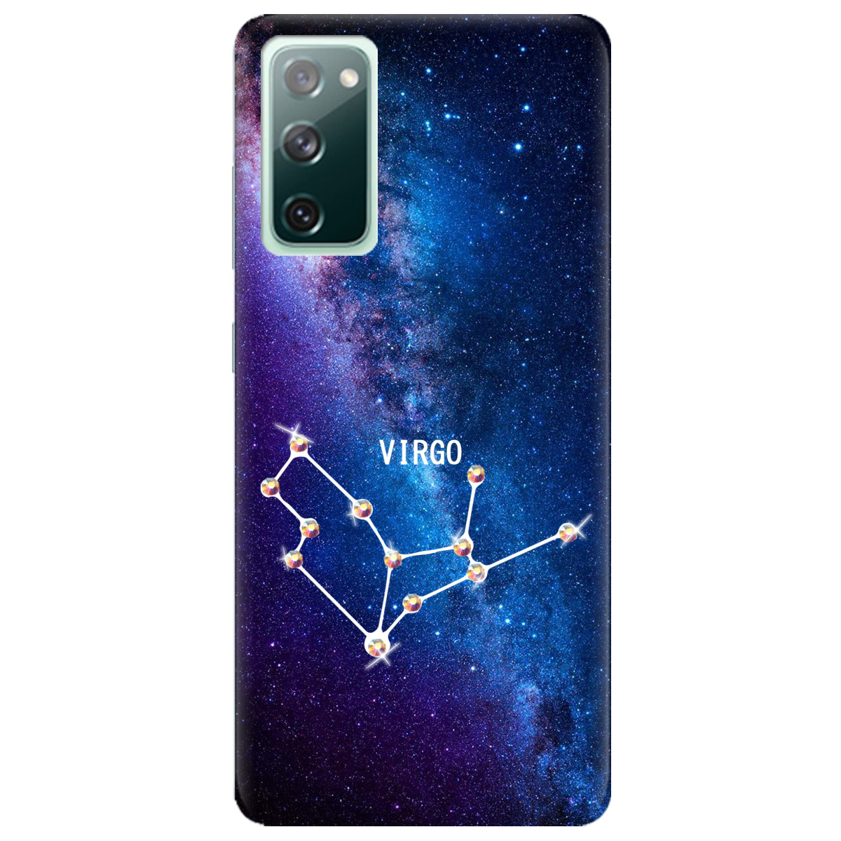 Чехол для Samsung Galaxy S20 FE Virgo (Дева) со стразами - фото 1