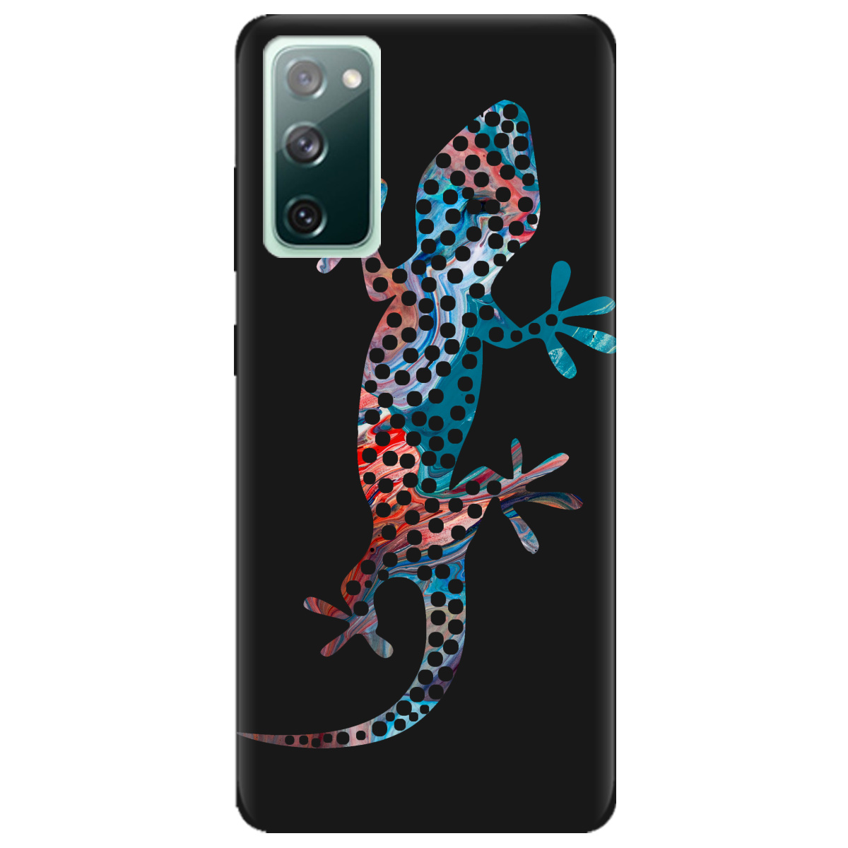 Чехол для Samsung Galaxy S20 FE черный матовый soft touch Chameleon - фото 1