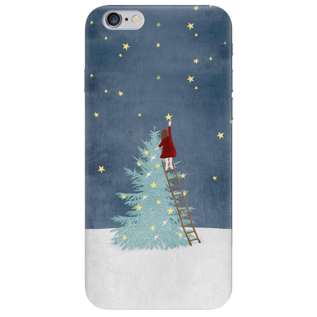 Чехол для Apple iPhone 6 Plus / 6S Plus Girlwithstar со стразами - фото 1