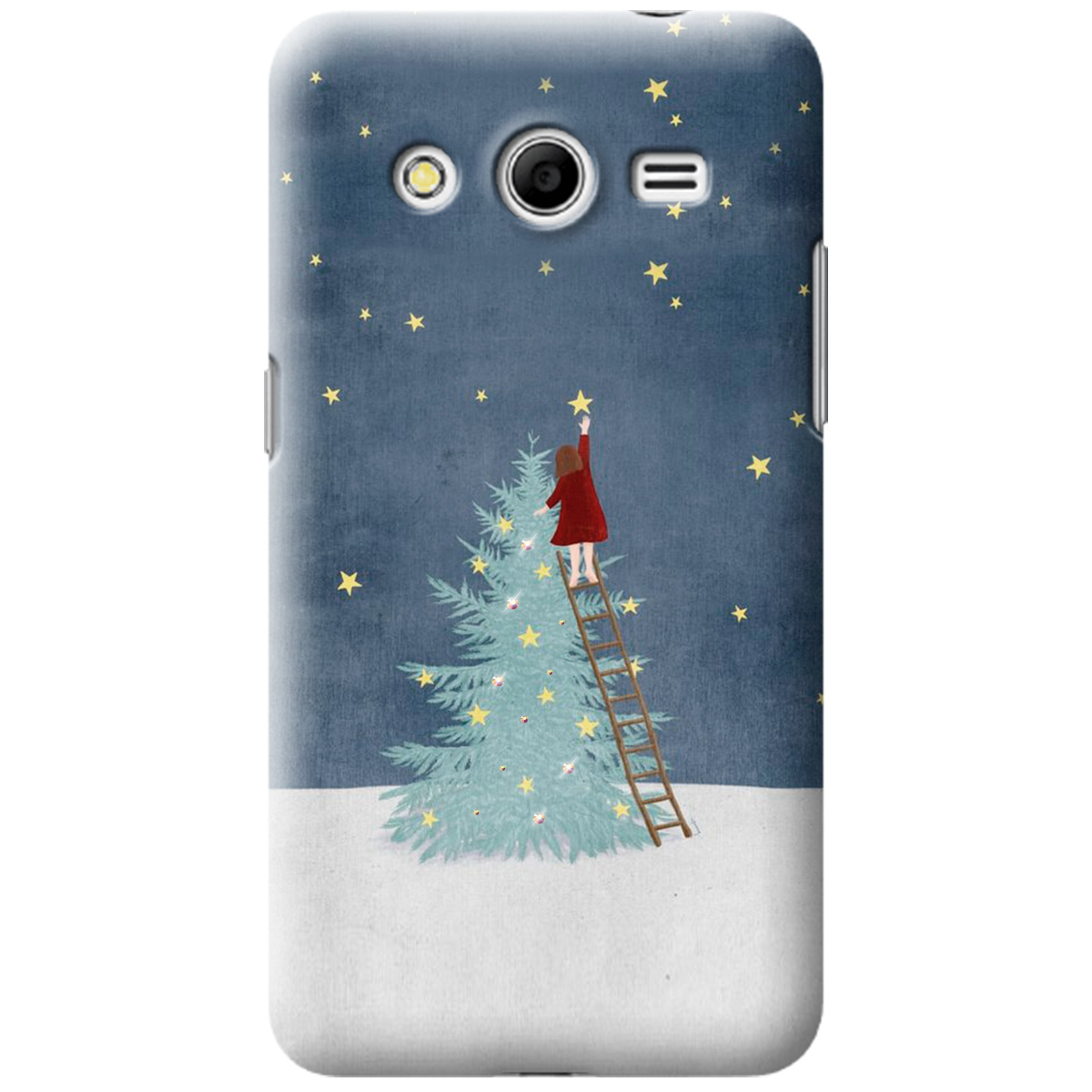 Чехол для Samsung Galaxy Core 2 G355H Girlwithstar со стразами - фото 1