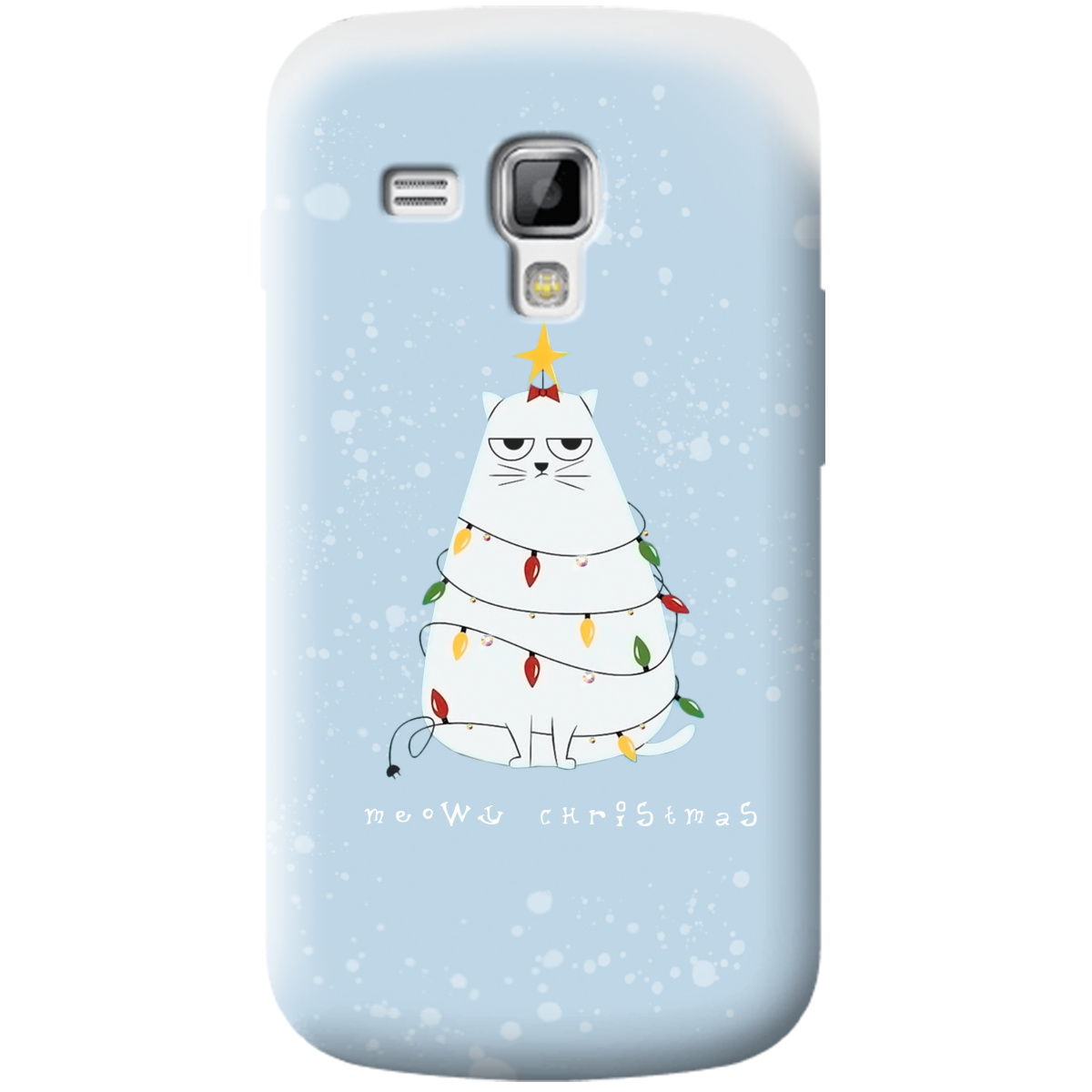 Чохол для Samsung Galaxy S Duos S7562 Meowy зі стразами - фото 1