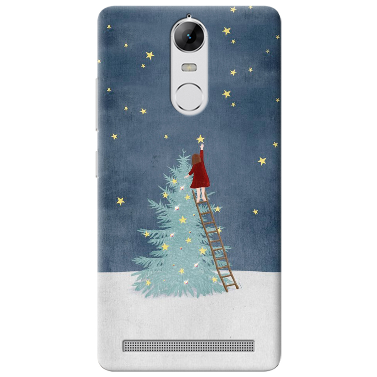 Чохол для Lenovo K5 Note / A7020 Girlwithstar зі стразами - фото 1