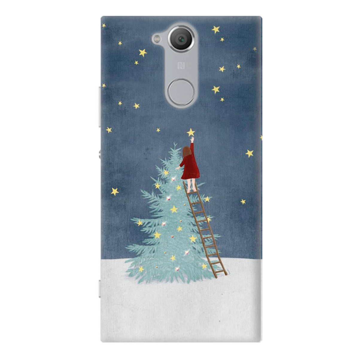 Чехол для SONY Xperia XA2 Girlwithstar со стразами - фото 1