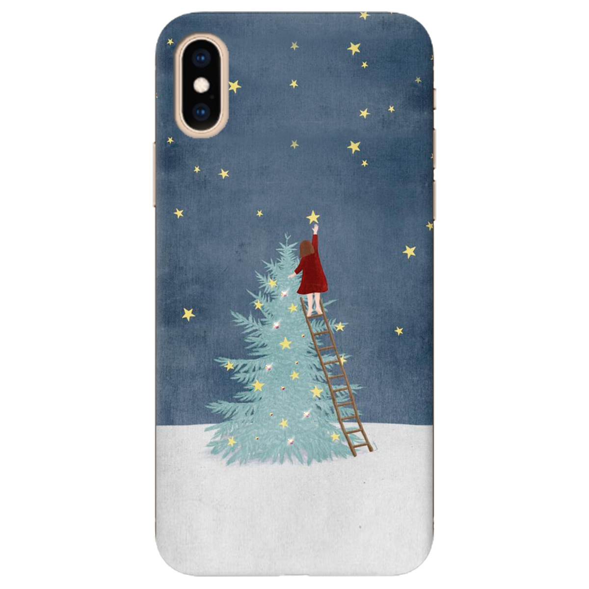 Чехол для Apple iPhone XS Girlwithstar со стразами - фото 1