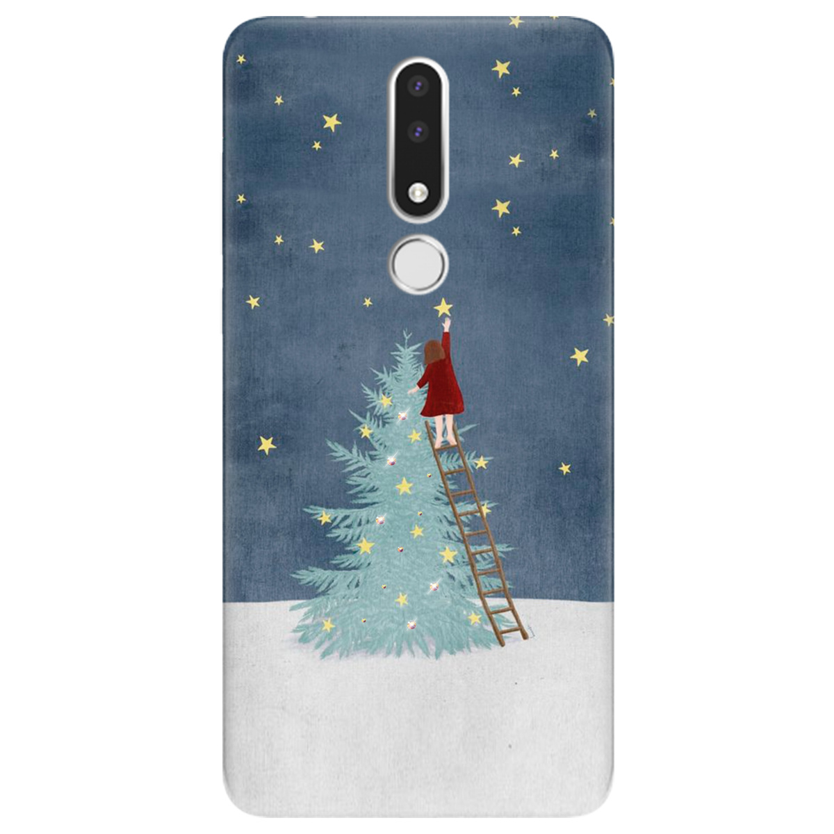 Чехол для Nokia 3.1 Plus Girlwithstar со стразами - фото 1