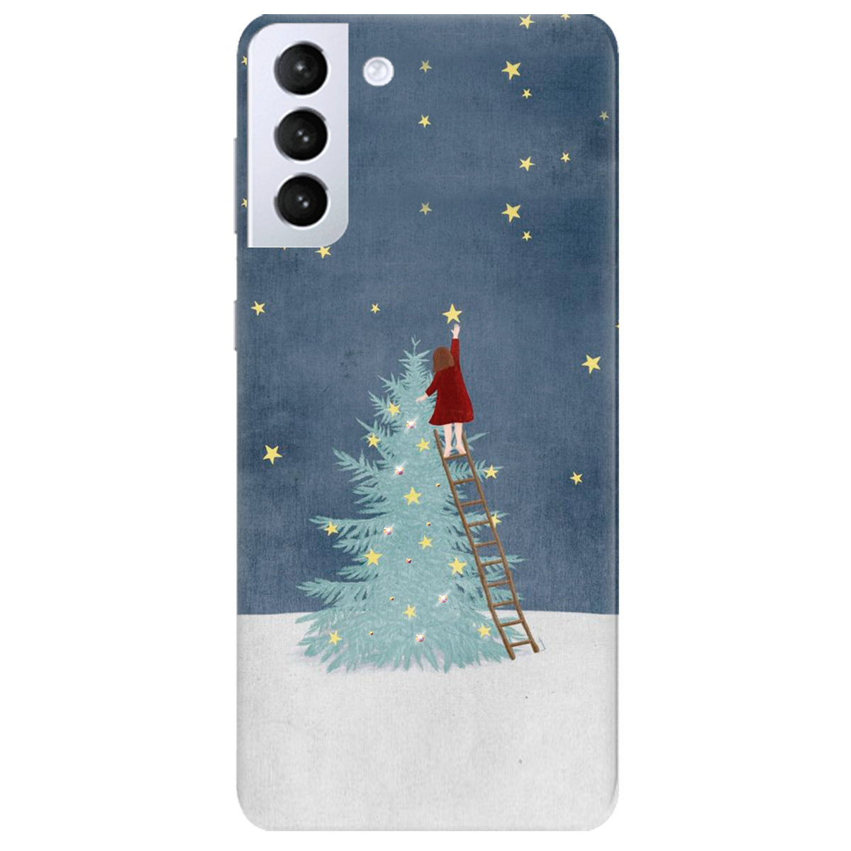 Чехол для Samsung Galaxy S21 Plus Girlwithstar со стразами - фото 1