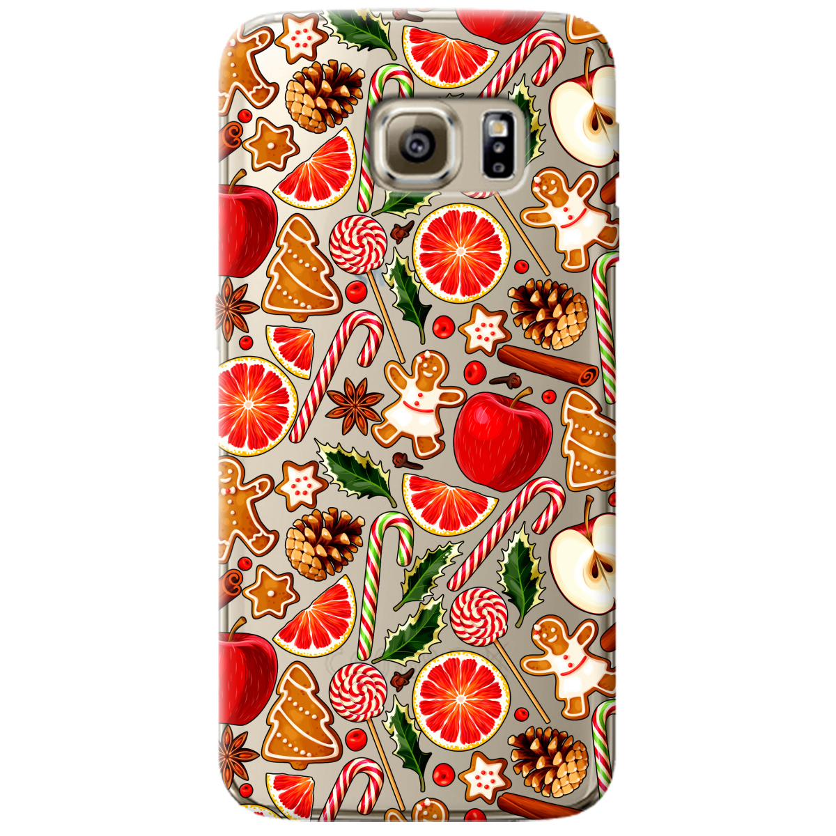 Чехол для Samsung Galaxy S6 Edge Christmas spices - фото 1