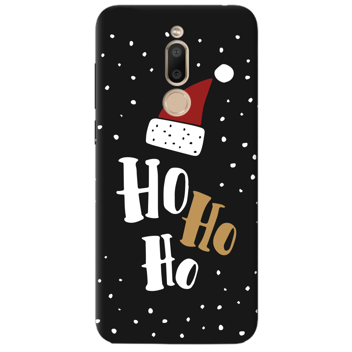 Чехол для Meizu M6T черный матовый soft touch Ho-ho-ho - фото 1